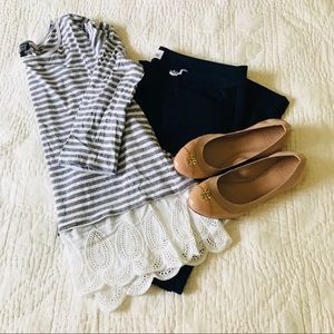 Layered Button Back Shirt